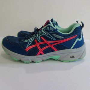 ASICS Gel Venture 8‎ Running Shoes Womens Mako Blue Pink Gel 1012B231 Size 7.5 W